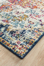 Aurora Carnival White Transitional Runner Rug