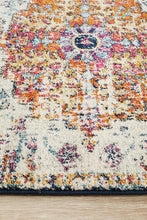 Aurora Carnival White Transitional Runner Rug