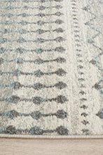 Aurora Slate White Transitional Runner Rug