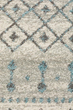 Aurora Slate White Transitional Runner Rug