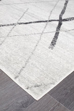 Oasis Noah White Grey Contemporary Rug