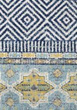 Oasis Sabrina Navy Tribal Runner Rug