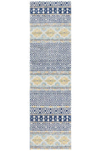 Oasis Sabrina Navy Tribal Runner Rug