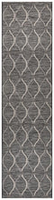Paris Indoor Outdoor Black Runner Rug