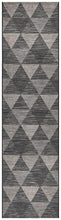 Paris Indoor Outdoor Black Runner Rug