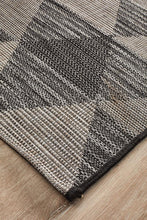 Paris Indoor Outdoor Black Runner Rug