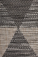 Paris Indoor Outdoor Black Runner Rug