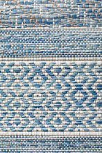 Paris Indoor Outdoor Tribal Blue Runner Rug