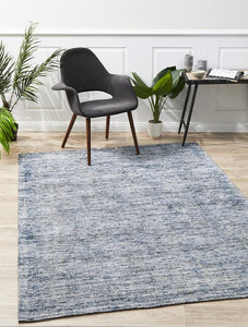 Caribe Indigo Cotton Rayon Rug