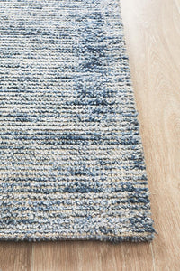 Caribe Indigo Cotton Rayon Rug