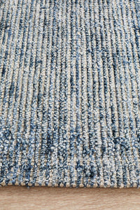 Caribe Indigo Cotton Rayon Rug