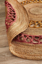 Atrium Hula Stunning Jute Rug Pink