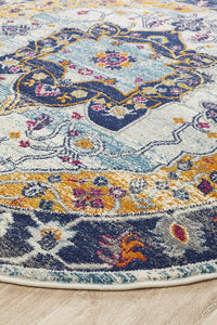 Kirra Rust Round Rug