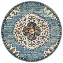 Kirra Blue Round Rug