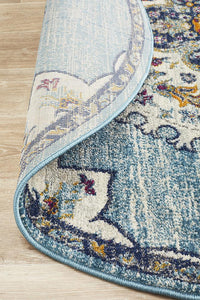 Kirra Blue Round Rug