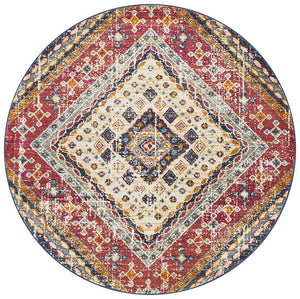 Kirra Multi Colour Round Rug