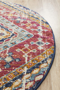 Kirra Multi Colour Round Rug