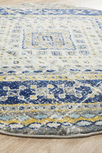 Kirra Navy Blue Round Rug