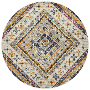 Kirra White Round Rug