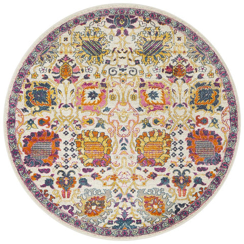 Kirra Multi Colour Round Rug