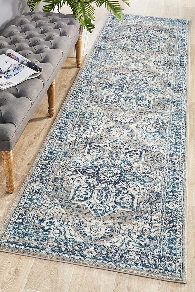 Kirra Blue Runner Rug