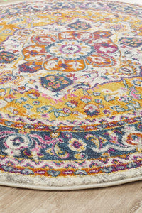 Kirra Multi Colour Round Rug