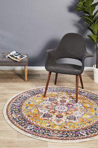 Kirra Multi Colour Round Rug