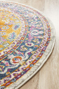 Kirra Multi Colour Round Rug