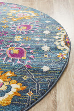 Kirra Blue Round Rug