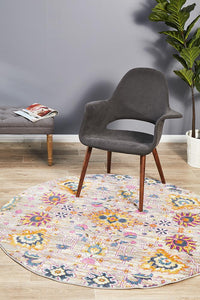 Kirra Multi Colour Round Rug