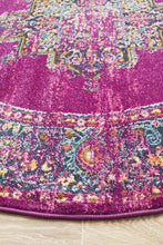 Kirra Fuchsia Round Rug