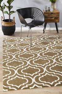 Ibiza Modern Trelliss Design Ash Rug