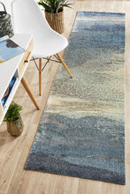 Ibiza Monet Blue Runner Rug