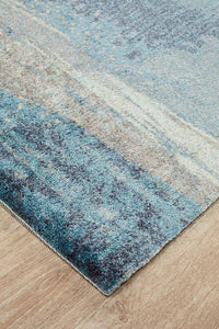 Ibiza Monet Blue Runner Rug