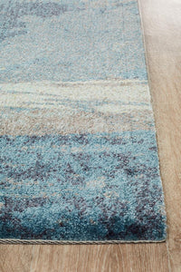 Ibiza Monet Blue Runner Rug