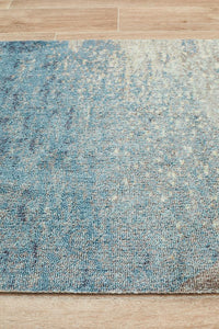 Ibiza Monet Blue Runner Rug