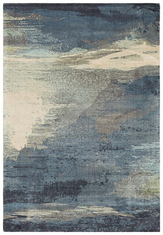 Ibiza Monet Blue Rug