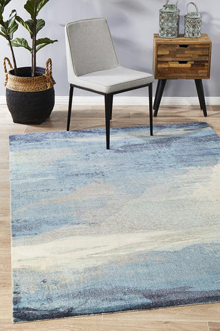 Ibiza Monet Blue Rug