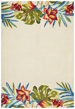 Rio Janeiro Floral Indoor Outdoor Cream Rug