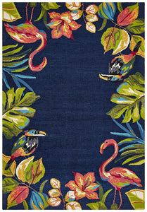 Rio Janeiro Indoor Outdoor Blue Rug