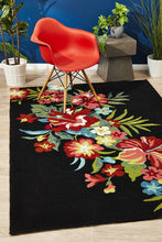 Rio Janeiro Black Indoor Outdoor Rug