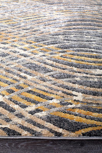 Dreamscape Flurry Modern Charcoal Rug