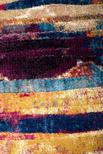 Dreamscape Strokes Modern Raspberry Runner Rug