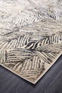 Dreamscape Artistic Nature Modern Charcoal Runner Rug