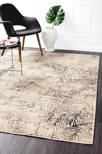 Dreamscape Artistic Nature Modern Charcoal Rug