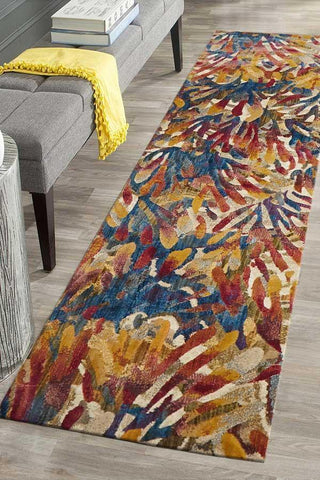 Dreamscape Memories Modern Tropical Runner Rug