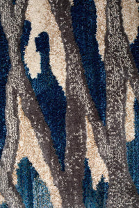 Dreamscape Ropes Modern Blue Runner Rug