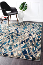 Dreamscape Ropes Modern Blue Rug