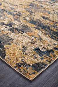 Dreamscape Tribute Modern Rust Runner Rug