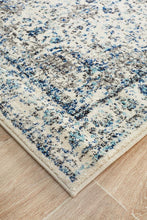 Aurora Mist White Transitional Runner Rug
